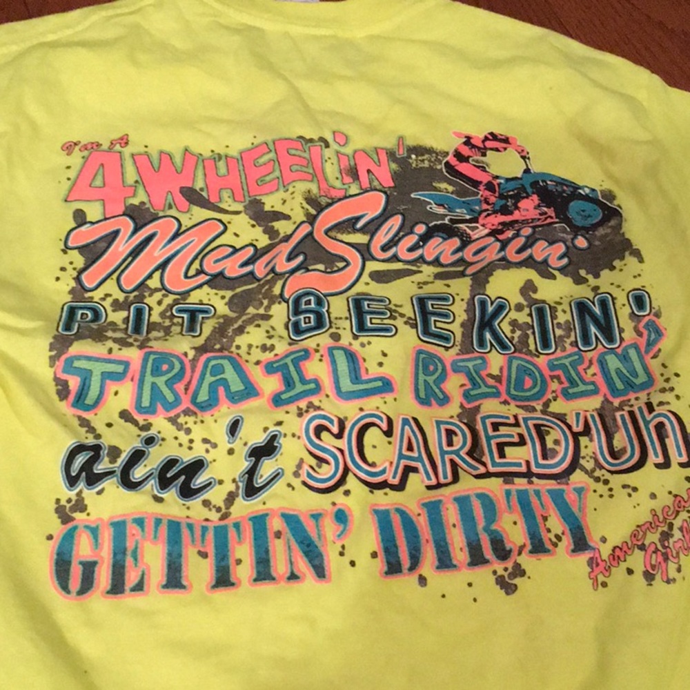 American girl- 4 Wheelin shirt- worn once